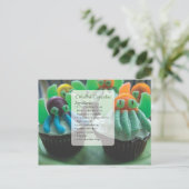 Carte postale de recette de cupcakes Cthulhu (Debout devant)
