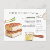 Carte postale de recette de gâteau chiffon au coto (Devant)