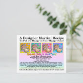 Carte postale de recette de sucre de biscuits Mart (Debout devant)