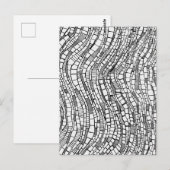 Carte postale de rectangles géométriques abstraits (Devant / Derrière)
