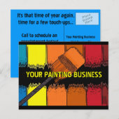 Carte postale de référence artistique de l'entrepr (Devant / Derrière)