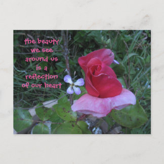 carte postale de réflexion