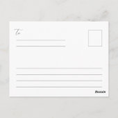 Carte postale de réflexions d'automne (Dos)