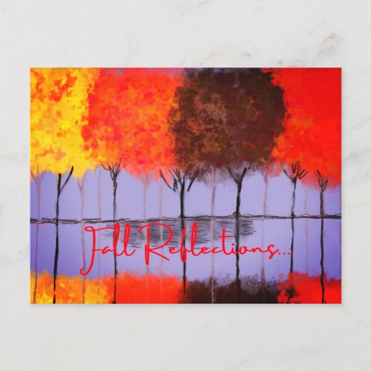 Carte postale de réflexions d'automne (Devant)
