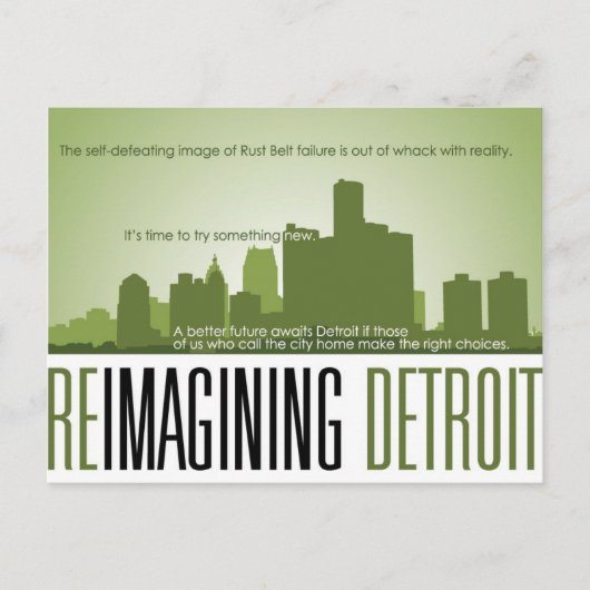 Carte postale de Reimagining Detroit (Devant)