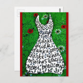 carte postale de remerciement (Devant / Derrière)