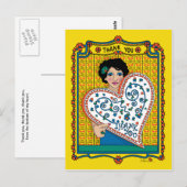 Carte postale de remerciement (Devant / Derrière)