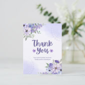 Carte postale de remerciement (Debout devant)