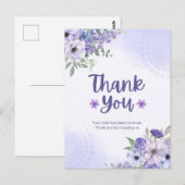 Carte postale de remerciement (Devant / Derrière)