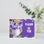 Carte postale de remerciement (Debout devant)