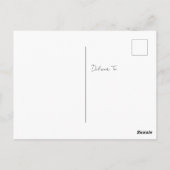 Carte postale de remerciement à écriture simple (Dos)