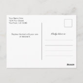 Carte postale de remerciement à l'aquarelle d'euca (Dos)