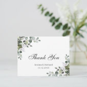 Carte postale de remerciement à l'aquarelle d'euca (Debout devant)