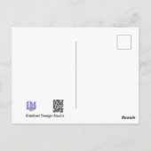 Carte postale de remerciement avec gros plan de tu (Dos)