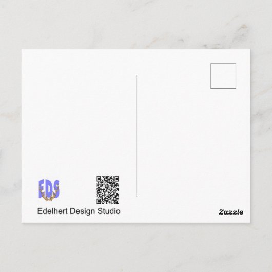 Carte postale de remerciement avec gros plan sur u (Dos)