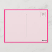 Carte postale de remerciement avec impression d'an (Dos)