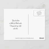 Carte postale de remerciement avec votre photo Fle (Dos)