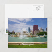 Carte postale de remerciement avec vue sur Grant P (Devant / Derrière)