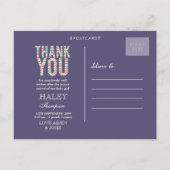 Carte postale de remerciement Aztec Chevron Photo  (Dos)