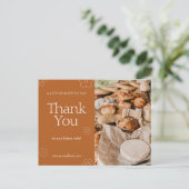 Carte postale de remerciement Boulangerie (Debout devant)