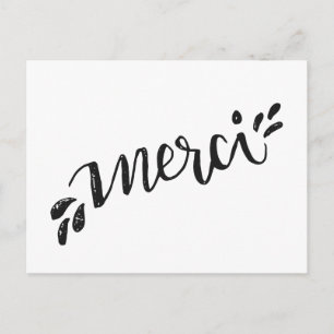 Carte postale de remerciement briefkaart