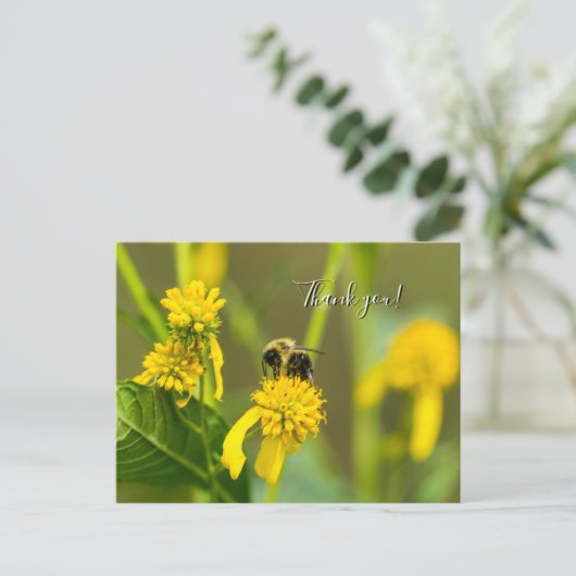 Carte postale de remerciement Bumblebee (Debout devant)