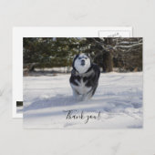 Carte postale de remerciement Charge en cours (Devant / Derrière)