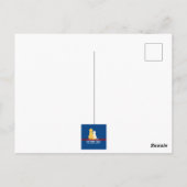 Carte postale de remerciement Chien Retriever doré (Dos)