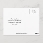 Carte postale de remerciement de coq abstrait de l (Dos)