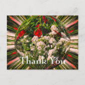 Carte postale de remerciement de jardin de fleurs  (Devant)