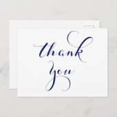 Carte postale de remerciement de la Marine (Devant / Derrière)