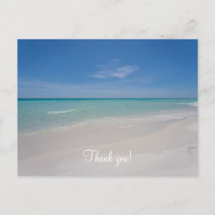 Carte postale de remerciement de la plage de Desti