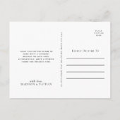 Carte postale de remerciement de mariage au tarot  (Dos)