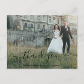 Carte postale de remerciement de mariage + photo d (Devant)