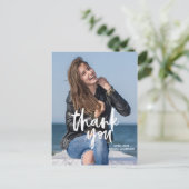Carte postale de remerciement de remise de diplôme (Debout devant)