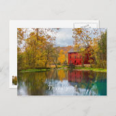 Carte postale de remerciement du moulin et de la s (Devant / Derrière)