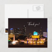 Carte postale de remerciement du parc Grant à Chic (Devant / Derrière)