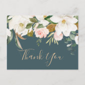 Carte postale de remerciement élégante Magnolia sa (Devant)