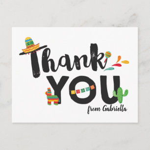 Carte postale de remerciement Fiesta