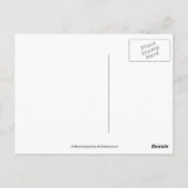 Carte postale de remerciement fleur abstraite Lily (Dos)