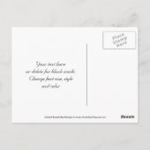 Carte postale de remerciement florale abstraite Ab (Dos)