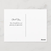 Carte postale de remerciement Golden Retriever (Dos)