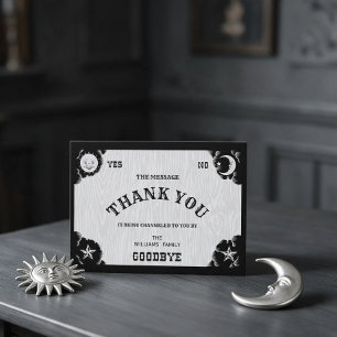 Carte postale de remerciement Halloween Spirit Boa