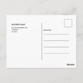 Carte postale de remerciement moderne minimaliste (Dos)