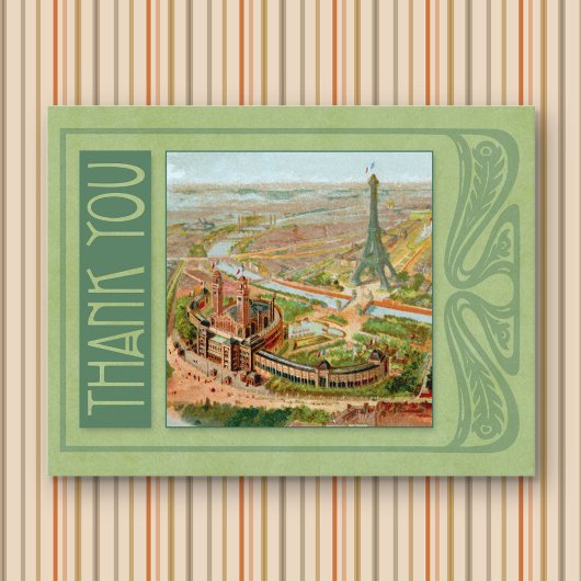 Carte postale de remerciement Paris Nouveau