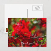 Carte postale de remerciement Peintre Branche de C (Devant / Derrière)