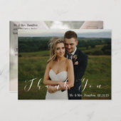 Carte postale de remerciement photo avec écriture  (Devant / Derrière)