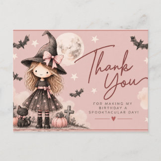 Carte postale de remerciement pour anniversaire de