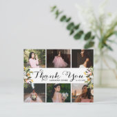 Carte postale de remerciement pour collage photo f (Debout devant)