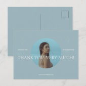 Carte postale de remerciement pour entreprise de p (Devant / Derrière)